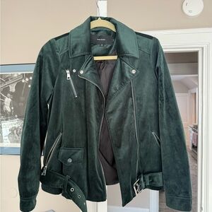 Vero Moda Dark Green Velvet Jacket